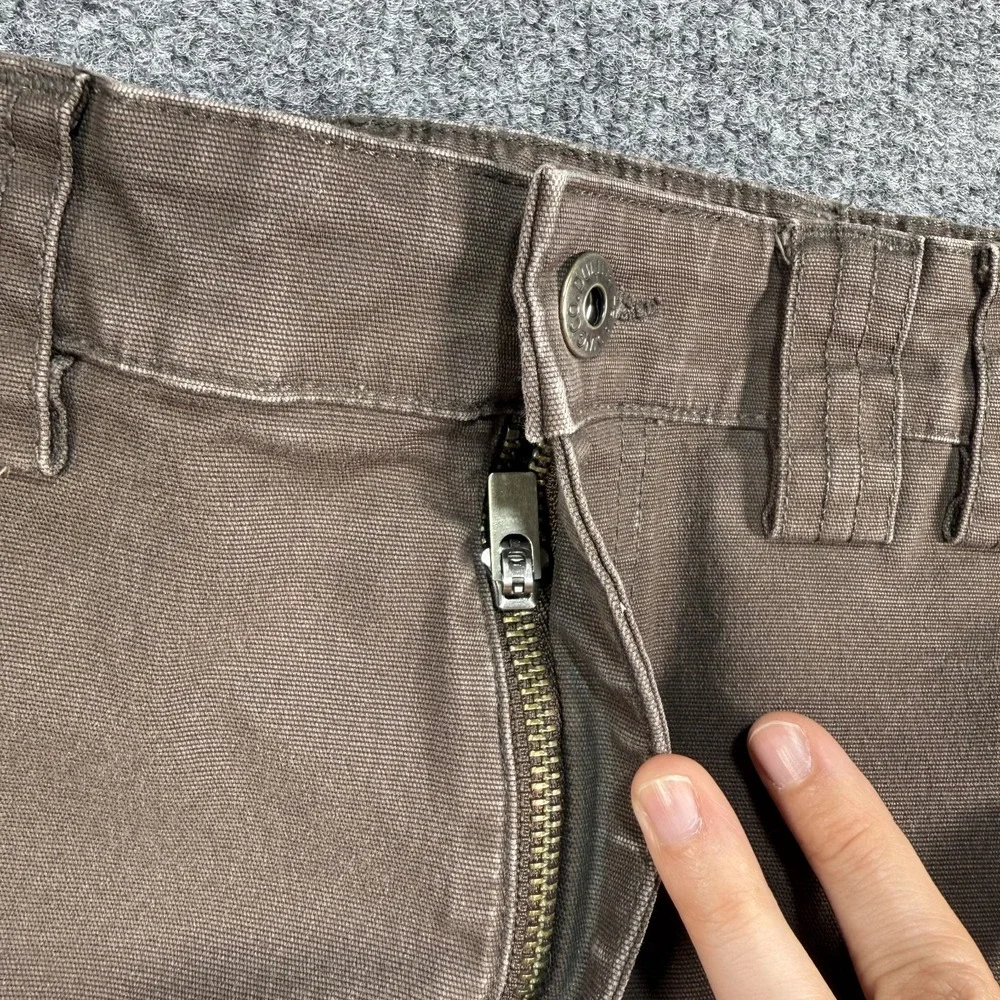 Duluth Trading Flex Fire Hose Carpenter Pants Men 34x30 Brown Wide Work Utility - Picture 3 of 16